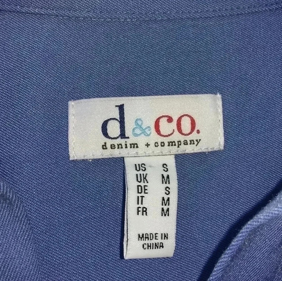 ❤️Denim& Co Stretch Woven Lace-Up Pullover Shirt - Picture 6 of 7